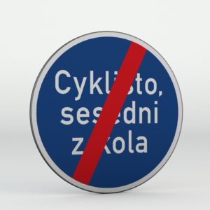 Dopravní značka C14b Konec jiného příkazu
