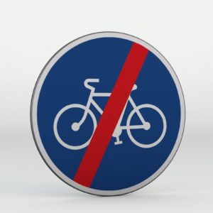 Dopravní značka C8b Konec stezky pro cyklisty