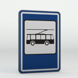 Dopravní značka IJ4e Zastávka trolejbusu